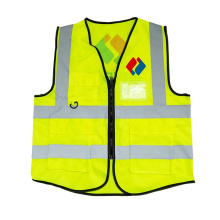 Customized Logo Polyester Construction Reflective Safety Vest For Men